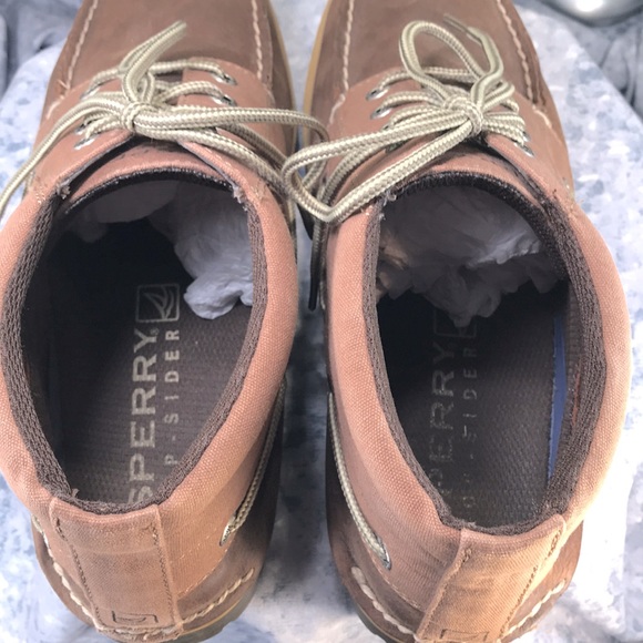 Sperry Top Sider Carson Brown Leather Chukka LaceUp Boots Men’s 9.5M🌟Like NEW🌟 - Picture 8 of 9